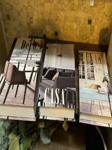 Kit With 3 Fake Books Desk Book Organizer Box Decorative Object Holder - DECORACAO - View 2