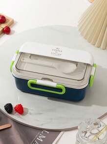 2025 New Cross-Border Plastic Bento Box, Student Cafeteria Compartment Lunch Box Microwave Safe Adult Office Lunch Container - Multicolor - View 5