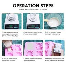 1 Pack 500g 4 Color Resin Casting Powder - Fine White Plaster Quick Drying High Strength Bubble-Free Super Hard Modeling Mold Supplies, Very Suitable For Art Creation Projects - DIY Supplies - View 5