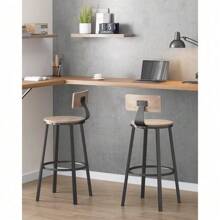 Barstools - Cinza + Preto - Visão 3