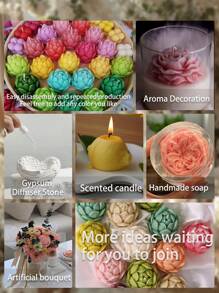 Patterned Pumpkin Shaped Mold, Realistic Pumpkin Shaped Silicone Mold, Easy To Disassemble And Clean, Supports Batch Replication For Candles, Compatible With Plaster Sculptures And Creative Doodles, DIY Hobby And Art Class, Garden Patio Flower Pot Decor, Resin Crystal Office Desk Home Bedroom Hallway Art Piece, Suitable For Spring, Autumn, Thanksgiving, Halloween And Other Festivals Gifts Birthday Graduation - White - View 11