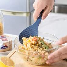 Cuchara de arroz de silicona de calidad alimentaria, olla antiadherente para el hogar, cuchara de cocina resistente a altas temperaturas, herramientas de cocina, 1. - Azul - Ver 6