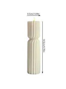 1 pieza Decoración de vela artesanal con rayas, regalo festivo, ambientador de fragancia fresca y duradera, vela de aromaterapia adecuada para decoración del hogar, chimenea, habitación, sala de estar, decoración central, oficina, regalo perfecto para San Valentín, Acción de Gracias, Navidad, Halloween, Pascua, cumpleaños y regalos de decoración para el hogar, graduación, boda