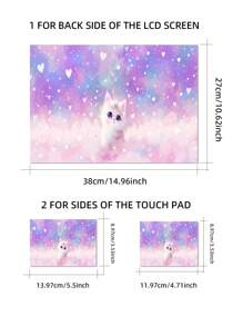 Laptop Skin Sticker Decal 15.4 Inch 15.6 Inch Laptop Vinyl Skin Sticker Cover Art Protection Laptop (Including 2 Wrist Pads Skin) - Multicolor - View 7