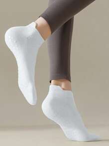 5 Pairs Solid Color High-Quality Breathable Mesh Socks, Comfortable, Wear-Resistant, Non-Slip Silicone Bottom Design, Suitable For Men & Women, Spring/Summer, Essential For Pilates & Yoga