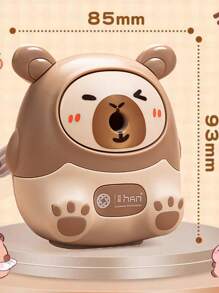1pc Capybara Shaped Sharpener, Cute & Cartoonish, Multipurpose & Easy To Use Student Pencil Sharpener, Thick Material Durable Anti-Drop Alloy Blade, Suitable For Various Pencil Sizes Back To School