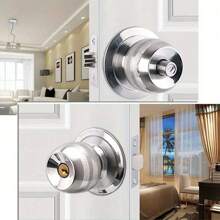 Entrance Knob Set Door Knob Door Lock With Lock And Key Stainless Steel Interior Door Knob Round Privacy Door Knobs With Key - Variant1 - View 1