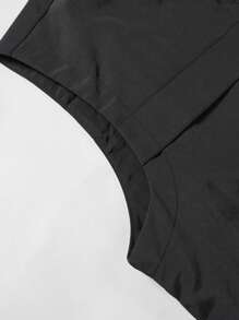 Nouvelle 2025 Gilet casual d'été unicolore pour hommes, gilet de pêche multipoches simple et élégant pour l'extérieur, multifonction - Noir - Voir 6