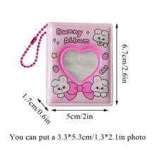 1 Pc Mini Photo Album PVC Transparent Sticker Name Card Holder Pocket Coins Album Album Photo Holds Photo Coin Holder - Multicolor - View 6