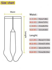 1件装女童/婴幼儿/儿童纯粉色条纹打底裤，公主风踩脚裤，长裤，适合舞蹈、日常穿着、上学等各种场合，四季皆宜 - 粉色 - 查看 6