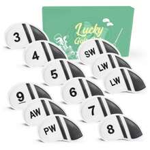 Golf Club Head Covers For Irons Synthetic Leather 12 Pcs Value Set, Deluxe Iron Headcovers - Multicolor - View 1