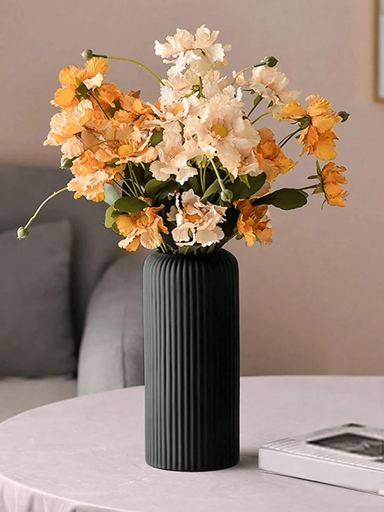 1 件装塑料花瓶、花盆、人造花瓶、花卉容器、家居装饰花瓶、干花花瓶、鲜切花花瓶、DIY 花盆、种子托盘，适用于家居装饰、桌面装饰、干/鲜花插花