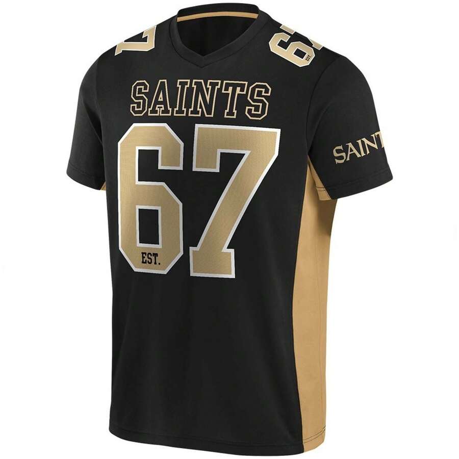 Fanatics New Orleans Saints Men's American Football Jersey In Black ✅ Delivery 24/72h To Spain (Peninsula) - Black - View 1