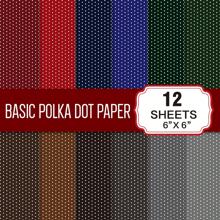 12pcs Vintage Plaid Or Polka Dot DIY Scrapbooking Papers, 6 Inch Vibrant Patterned Art Craft Papers In Blue, Brown Gingham, Colorful Dots Aesthetics Papers For DIY Scrapbook, Diary, Photo Album, Crafts, Bullet Journal, Mixed Media Collage, Card Making, Gift Wrapping, Stationery, Back To School Supplies - Multicolor - View 13
