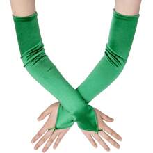 1 đôi găng tay dài không ngón kiểu dáng thanh lịch, cổ điển, màu trơn, thích hợp cho tiệc tùng, hẹn hò, đám cưới, tiệc sinh nhật, biểu diễn, cosplay, các sự kiện buổi tối mùa hè. - A - Xem 3