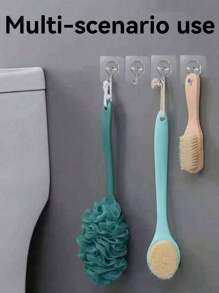 Self-Adhesive Curtain Rod Brackets, Adjustable Telescopic Curtain Rod Hooks, Suitable For Home, Living Room, Bedroom, Kitchen, Bathroom, Hotel Curtain Hooks Gifts Birthday Graduation