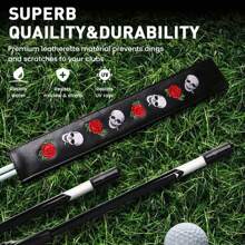 Golf Alignment Stick Cover Headcover Rods Holder Case Leather 14''* 2'' Hold At Least 2 Sticks - Multicolor - View 5