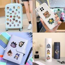 50 件 Nezha 贴纸乙烯基美学贴纸、贴花、剪贴簿、日记、保险杠、滑板、水瓶、卡通、安全帽、汽车贴纸 - 彩色 - 查看 10