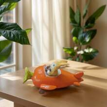 1 件可爱兔子、胡萝卜和飞机形状树脂饰品，复活节装饰 - 彩色 - 查看 6