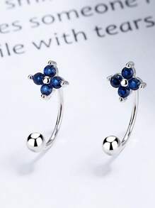 1 Pc S925 Sterling Silver Belly Button Zirconia Belly Button Silver Navel Rings Small Belly Button Mimi Belly Jewelry