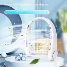 便携式无叶个人风扇，3 档速度设置，强劲气流，适合旅行、户外、室内使用 - 彩色 - 查看 7