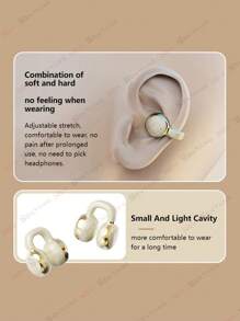 NEW SENYANG Forest Yang 新款无线夹式运动耳机，支持音乐、免提通话、视频播放，舒适的 TWS 真无线耳机，支持杜比低音立体声和高清通话，适用于安卓和 iOS 手机，也可用于游戏、情侣和商务场合。 - 均碼 - 查看 8