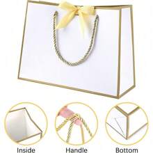 1/2/5 件装，多种尺寸，礼品袋，大号礼品袋，纸袋，纸质礼品袋，包装袋，分发袋，福袋（内含薄纸和贺卡），带提手礼品袋，派对回礼袋填充物，适用于伴娘、生日、开斋节、周年纪念日、婚礼派对、婚礼宾客回礼、情人节、单身派对等场合。 - 多色 - 查看 9