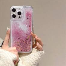 Heart A Quicksand 保护壳 BlingBling-闪亮设计，防震防摔-兼容 iPhone 用户-送给女孩和青少年的完美礼物兼容 iPhone16/7/8/11/12/13/14/15/X/XR/Xs/Plus/Pro/Pro Max/SE2