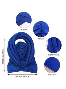 1pc African Style Handmade Flower Headdress, Luxurious Women Headscarf, Elegant For Important Occasions - Multicolor - View 11