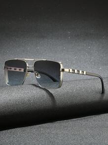 1 副男士金属框方形时尚眼镜，百搭街头风格 - 35050 - 查看 15