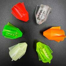 12 件/套 鱼饵插入管摇铃鱼体重塑料吵闹珠发声管适用于鲶鱼鲈鱼梭鱼