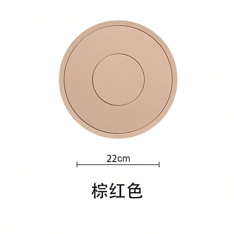 Round Thick Luxurious Silicone Heat Insulation Mat, Anti-Scald Resistant Tabletop Placemat - Multicolor - View 11