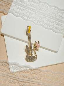 1 件多功能别致锌合金防滑翻领别针、胸针，适合西装外套、西装外套