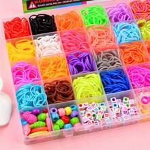 4500 stuks Vibrant Loom Band Kit - DIY sieradenset met elastiekjes voor unieke armbanden, bangles en knutselwerkjes - Perfect kerstcadeau, het beste voor Kerstmis