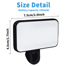 Éclairage de conférence vidéo et de selfie portable avec pince pour caméra de téléphone, éclairage LED amovible pour conférence vidéo, 3 modes d'éclairage, rechargeable, portable, convient aux ordinateurs portables/téléphones/tablettes/appels Zoom/maquillage. Convient aux selfies et à la diffusion en direct, éclairage portable