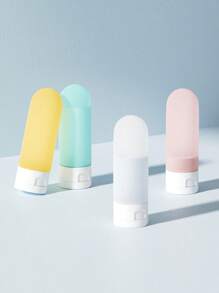 4 PCS Travel Dispenser Containers, Refillable Cosmetic Containers, Squeeze Dispenser Empty Bottles, Portable Travel, Suitable For Cleanser, Shower Gel, Shampoo, Cream, Foundation, Body Lotion, Cosmetic Samples, Travel Essentials - Multicolor - View 14