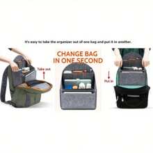 1 tấm lót ba lô, tấm lót ba lô bằng nỉ, tấm lót ba lô nhiều ngăn, túi đựng đa năng, tấm lót ba lô du lịch có thiết kế khóa kéo để đựng đồ trong ba lô, ngăn chia túi nhỏ nhiều ngăn trong ba lô, túi nỉ đựng mỹ phẩm, tấm lót chia ngăn bên trong đựng đồ siêu nhẹ, ngăn đựng đồ bên trong túi du lịch, ngăn đựng ba lô và túi leo núi - Nhiều màu - Xem 10