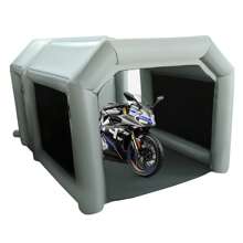 4.2*3*2.5m Portable Inflatable Paint Booth Large Space Inflatable Spray Booth Motorcycle Paint Tent W/Blowers For Paint Booths, Exhibition Events, Outdoor Tents - Dark Colored Green - View 4