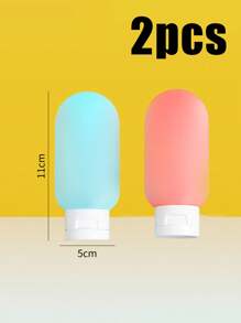 Reisset, knijpbaar ontwerp, draagbaar, lekvrij, herbruikbaar, navulbare cosmetische containers voor toiletartikelen, navulbare lotiondispensers, draagbare lotionfles, reisflessenset, lekvrije reisflessenset, navulbare lege containers voor de badkamer, reisformaat accessoires en shampoo-conditionerflessen met draagbare tas, reisbenodigdheden voor op reis, opslag voor make-uppompen, reisaccessoires, studentenhuisbenodigdheden, macaronkleurenpalet, badkamerdecoratie