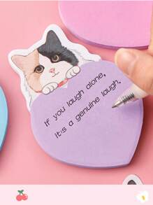 دفتر مذكرات مع صور قطط كرتونية جميلة للمكتب والدراسة، مذكرات لاصقة مريحة للحياة اليومية والتعلم، لوازم مدرسية، عودة إلى المدرسة - 7*10سم - مشاهدة 4