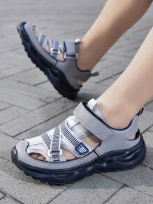 Boys Summer Convenient Hook-And-Loop Breathable Children Sports Sandals