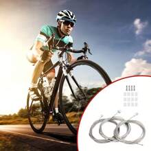 4 Packs Premium Bicycle Shift Cable Set - Universal 2m/78.7in Stainless Steel Wire With Housing And Smooth Shifting Performance - Compatible With Shimano SRAM Systems For Mountain And Road Bikes - Silver - View 9