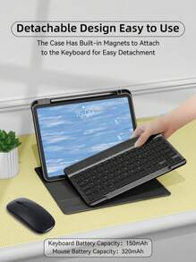 DANYCASE Compatible With Ipad Keyboard Case Compatible With Ipad 10th Generation Case Compatible With Ipad 10.2 9/8/7th Air 3 10.5 Pro Air 4 5 10.9 2018 To 2022 Pro 11 Cover