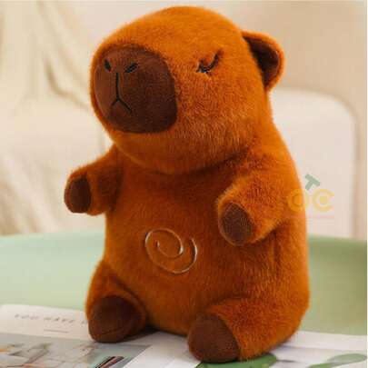 1 X Soothing Sleep Toy, Soothing Otter For Sleeping, Breathing Otter, Adult Sleep Toy, Plush Ornament, Stuffed Animal Toy, Breathing Otter With Music, Lights And Adjustable Breathing Rate (Pink, White, Brown)