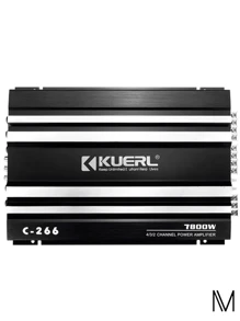 Amplificador Potencia 4 Canal Audio Para Auto Estéreo Coche - Negro - Ver 2