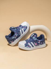 Annil Children's Shoes Boys Girls Shell Head Board Shoes Sneakers Shoes Spring - Blue - View 7