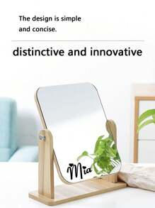 1 Peça Espelho Compacto de Madeira Giratório para Maquiagem com Nome Personalizado, Data e Mensagem Gravada, Presente Pensativo e Prático para Estudantes, Casais, Aniversários, Inauguração da Casa e Mais, Multifuncional, Ornamental, Letra, Cor Sólida, Requintado, Estiloso, Vintage, Moderno, Colorido, Lazer, Básico, Casual, Suave, Único, Personalizado, Personalizado, Personalizado, Presentes Ideais para Ela, Namorada, Ela, Avós, Família, Namorado, Amigos