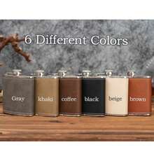 Cantil de couro personalizado para homens, presentes para padrinhos, presentes para o melhor homem, cantil de couro para bolso, cantil gravado personalizado para padrinhos, cantil de casamento, presente gravado para o pai, presente para o noivo, presentes para o namorado, presentes para o marido, presentes exclusivos para padrinhos de casamento e despedida de solteiro, presente para o pai, multifuncional, ornamental, reutilizável, requintado, elegante, de alta qualidade, colorido, moderno, personalizado, único, cantil personalizado, ambiente acolhedor, decoração de Natal