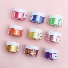 Edible Glitter For Cocktails, 9 Colors Luster Dust Edible Powders For Drink, Cake Decorating, Glitter Set, Edible Sprinkles For Cupcakes, Chocolates And Party, 15g/Bottle - Multicolor - View 3