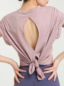 Crop top pentru yoga pentru femei, cămașă fără mâneci pentru antrenament cu spate curse, pentru alergare, sală, fitness, tricou casual sport de vară